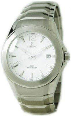 Festina 99999 Herreklokke F6665-1 Hvit/Stål Ø40 mm - Festina