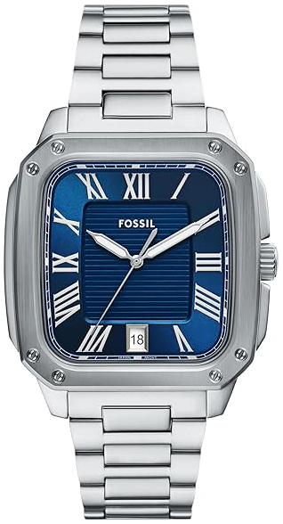 Fossil Herreklokke FS6121 Crosby Blå/Stål
