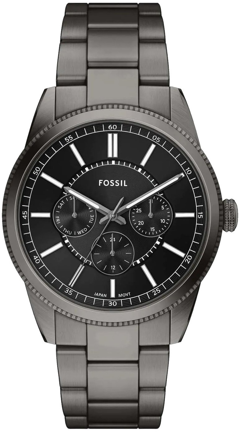Fossil Herreklokke FS6136 Pearson Sort/Stål Ø42 mm