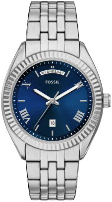 Fossil Herreklokke FS6140 Campbell Blå/Stål Ø42 mm