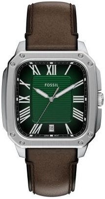 Fossil Herreklokke FS6150 Crosby Grønn/Lær