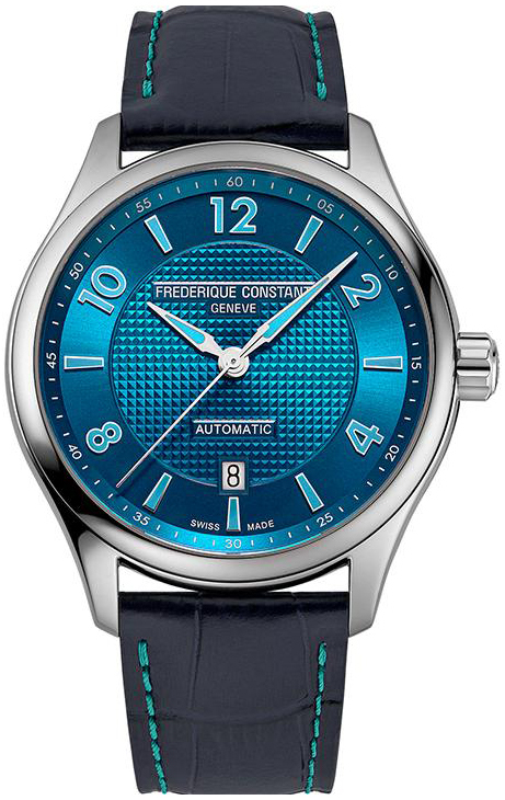 Frederique Constant Herreklokke FC-303RMLN5B6 Classics Blå/Lær Ø42