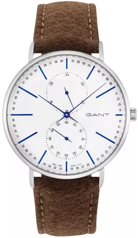 Gant 99999 Dameklokke GT036008 Hvit/Lær Ø41 mm - Gant