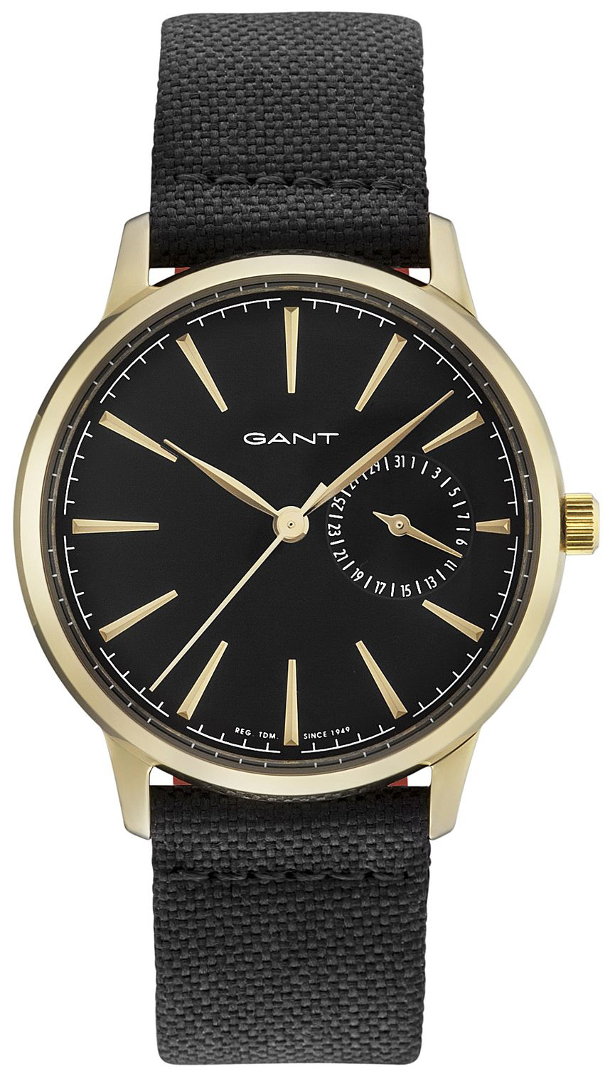 Gant Stanford Dameklokke GT049004 Sort/Tekstil Ø36 mm