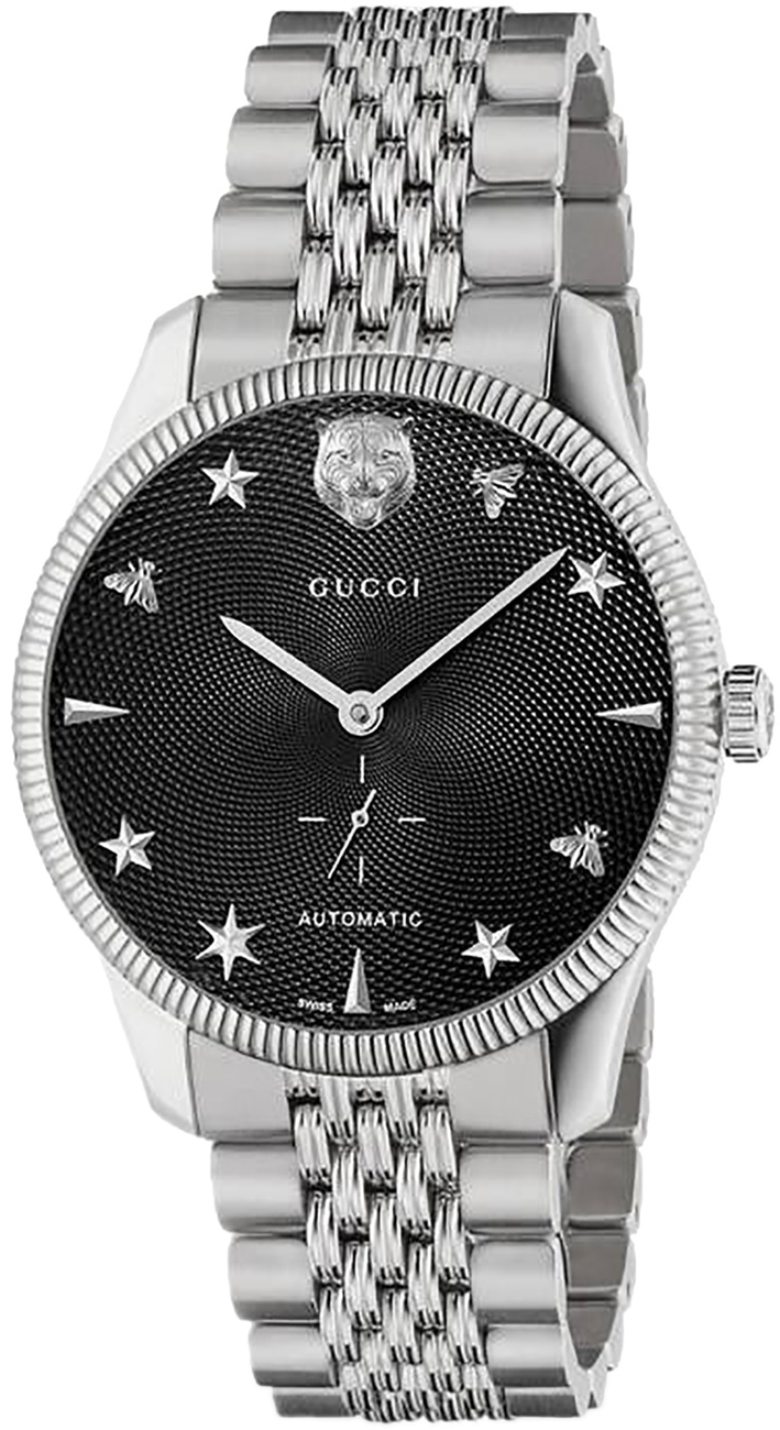Gucci Herreklokke YA126353 G-Timeless Sort/Stål Ø40 mm