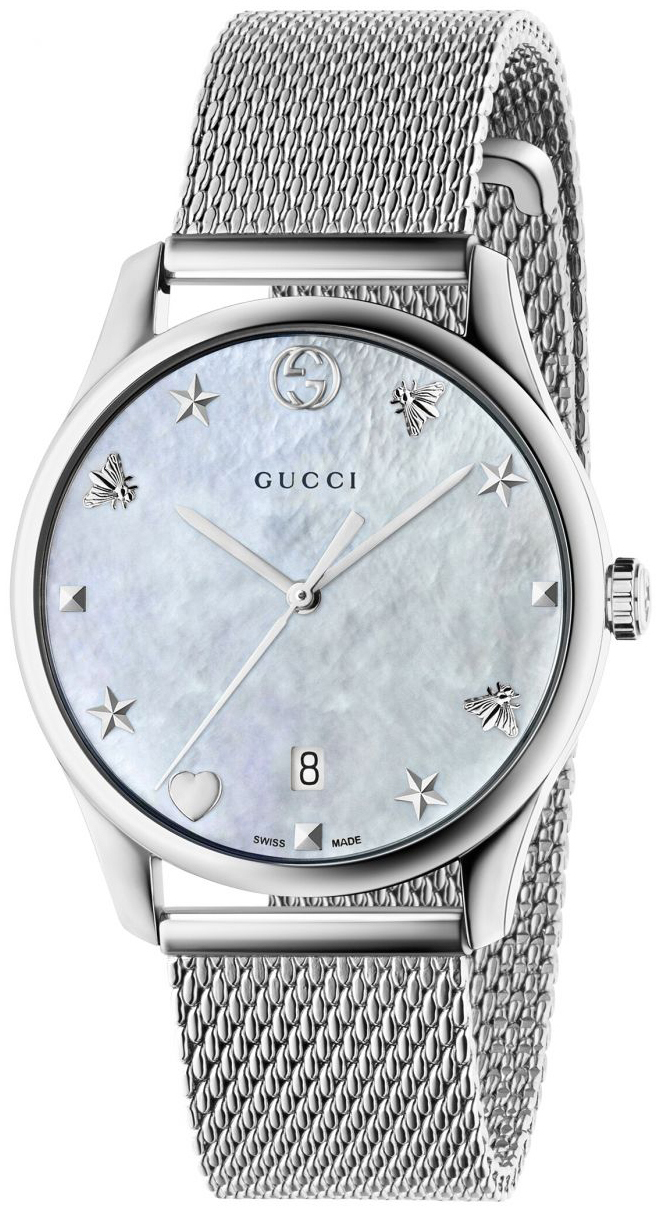 Gucci G-Timeless YA1264040 Sølvfarget/Stål Ø36 mm