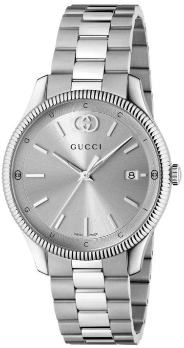 Gucci YA1264232 G-Timeless Sølvfarget/Stål Ø38 mm