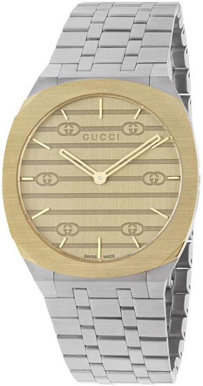 Gucci 25H YA163405 Gull/Stål Ø38 mm