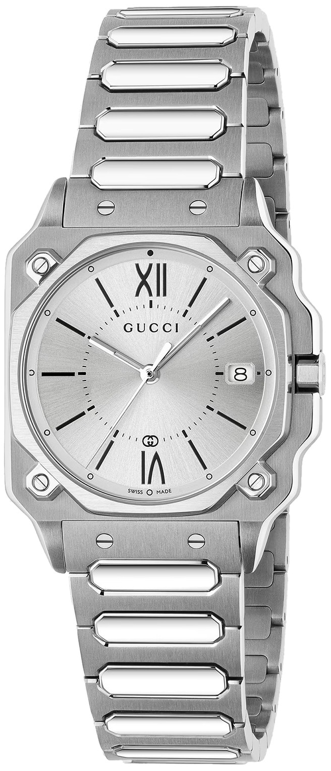 Gucci YA166504 G Flat Sølvfarget/Stål