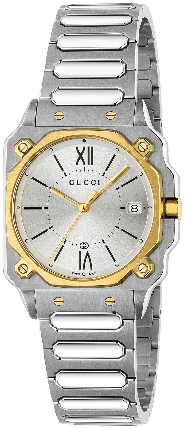 Gucci YA166506 G Flat Sølvfarget/Stål