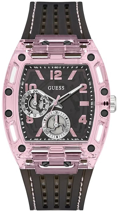 Guess Herreklokke GW0032G3 Trend Sort/Gummi