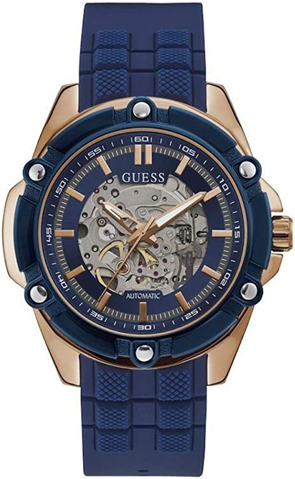 Guess Herreklokke GW0061G3 Blå/Gummi Ø47 mm