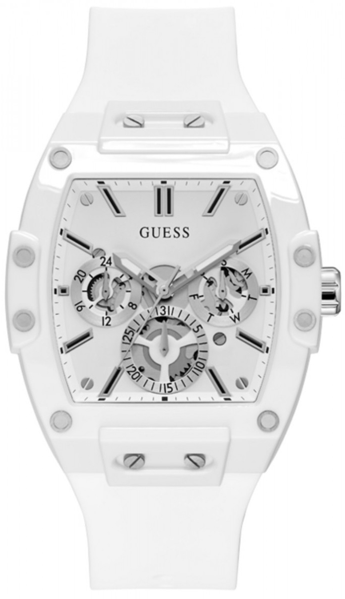 Guess Herreklokke GW0203G2 Phoenix Hvit/Gummi