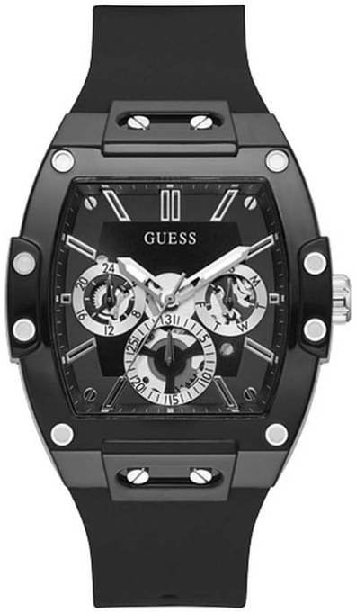 Guess Herreklokke GW0203G3 Phoenix Sort/Gummi