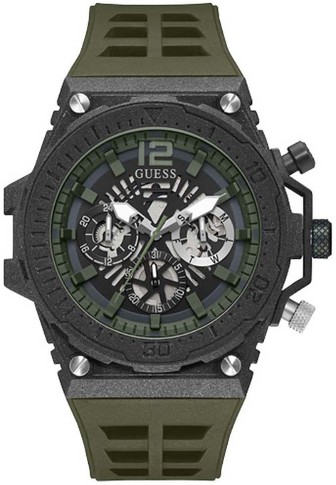 Guess Herreklokke GW0325G2 Grå/Gummi Ø48 mm