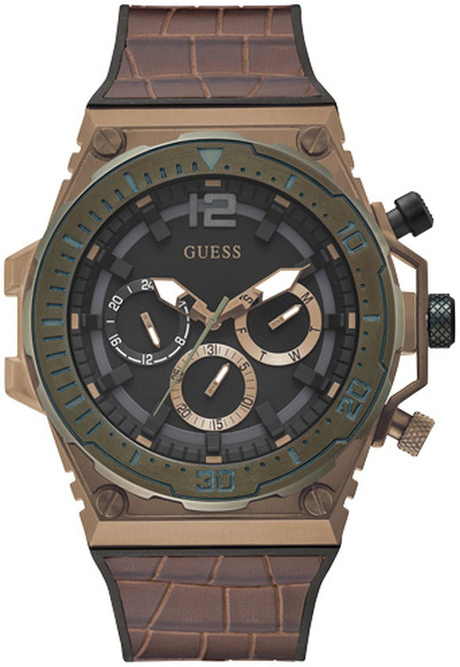 Guess Herreklokke GW0326G2 Venture Grå/Gummi Ø48 mm