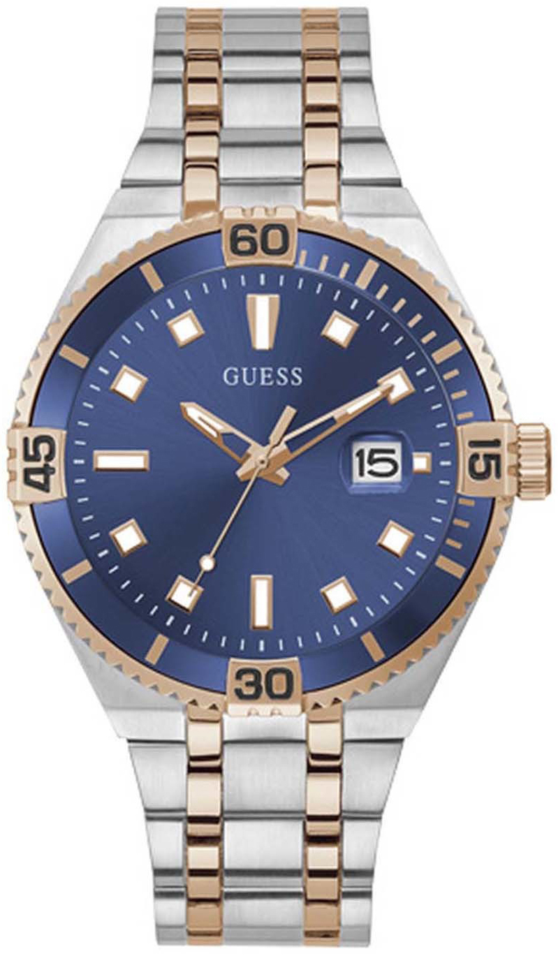 Guess Herreklokke GW0330G3 Premier Blå/Stål Ø45 mm