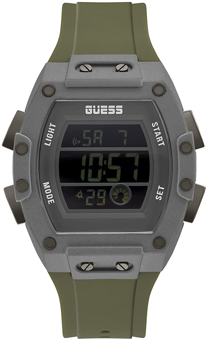 Guess Herreklokke GW0340G3 Phoenix LCD/Gummi