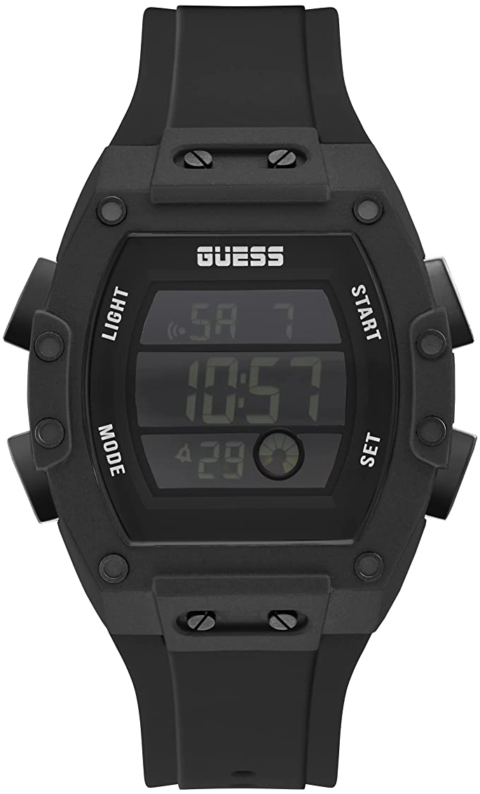 Guess Herreklokke GW0340G4 Phoenix LCD/Gummi