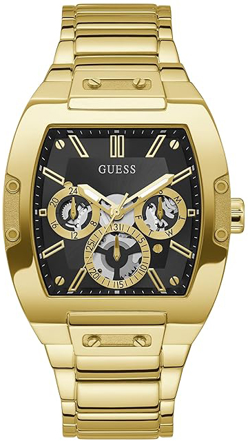 Guess Herreklokke GW0456G1 Phoenix Sort/Gulltonet stål