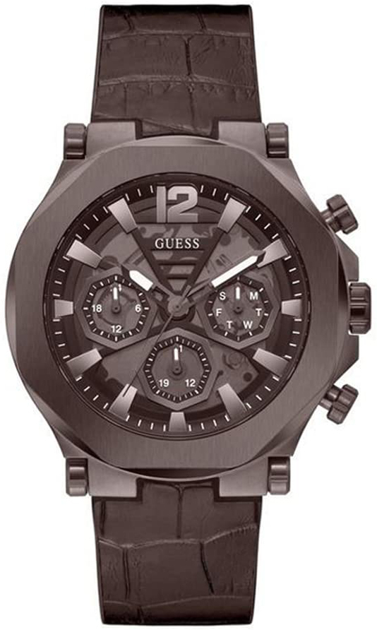 Guess Herreklokke GW0492G2 Edge Brun/Gummi Ø46 mm