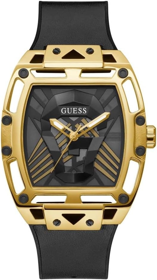 Guess Herreklokke GW0500G1 Pursuit Sort/Lær Ø44 mm