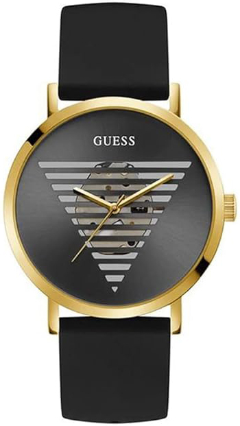 Guess Herreklokke GW0503G1 Idol Sort/Gummi Ø44 mm