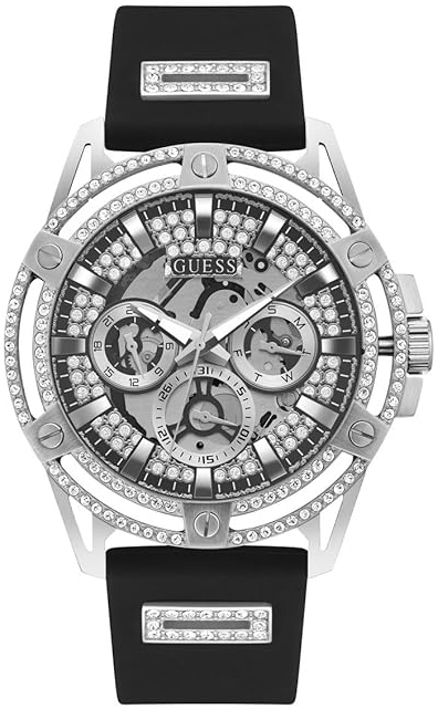 Guess Herreklokke GW0537G1 Multifunction Sølvfarget/Stål Ø48 mm
