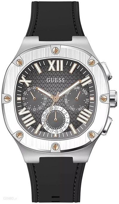 Guess Herreklokke GW0571G1 Headline Grå/Gummi Ø42 mm