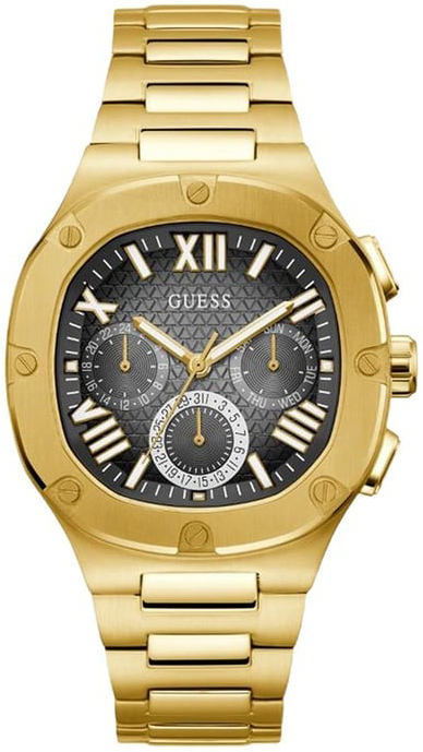 Guess Herreklokke GW0572G2 Headline Grå/Gulltonet stål Ø42 mm