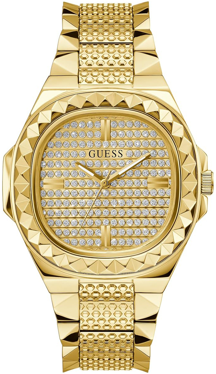 Guess Herreklokke GW0622G1 Rebel Gull/Gulltonet stål Ø42 mm