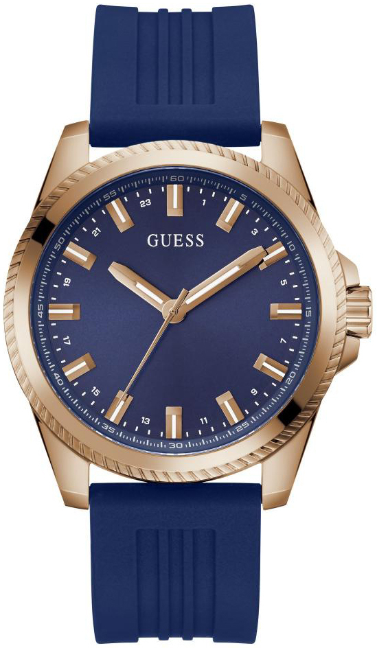 Guess Herreklokke GW0639G3 Champ Blå/Gummi Ø44 mm