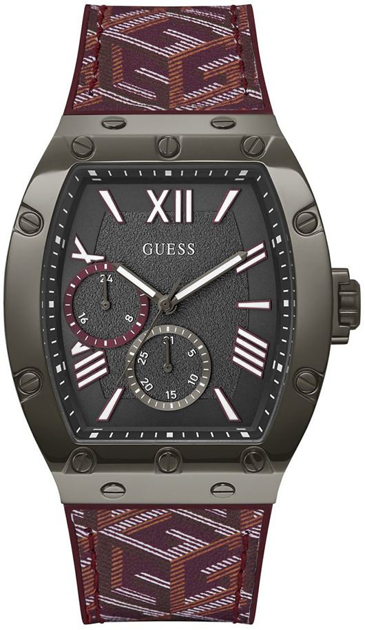 Guess Herreklokke GW0645G4 Falcon Grå/Gummi