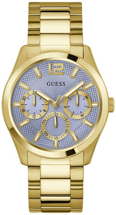 Guess Herreklokke GW0707G2 Multifunction Blå/Gulltonet stål Ø42 mm