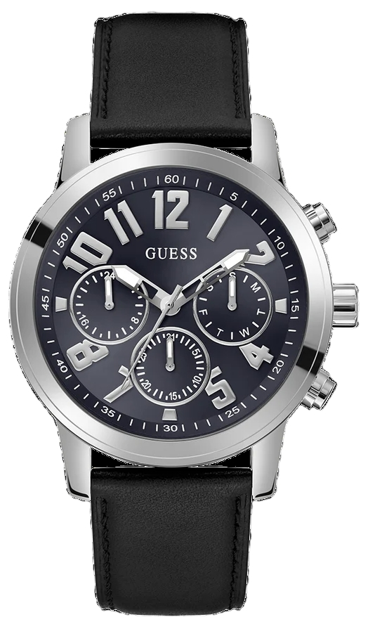 Guess Herreklokke GW0709G1 Parker VALUE Blå/Lær Ø44 mm