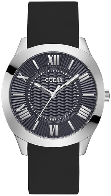 Guess Herreklokke GW0728G1 Arc Sort/Gummi Ø44 mm
