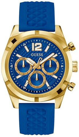 Guess Herreklokke GW0729G1 Resistance Blå/Gummi Ø44 mm