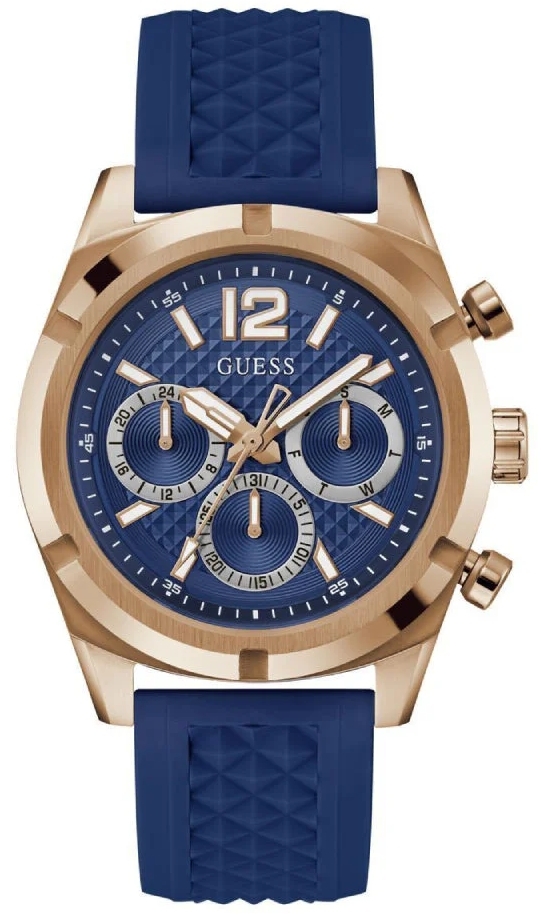 Guess Herreklokke GW0729G3 Resistance Blå/Gummi Ø44 mm