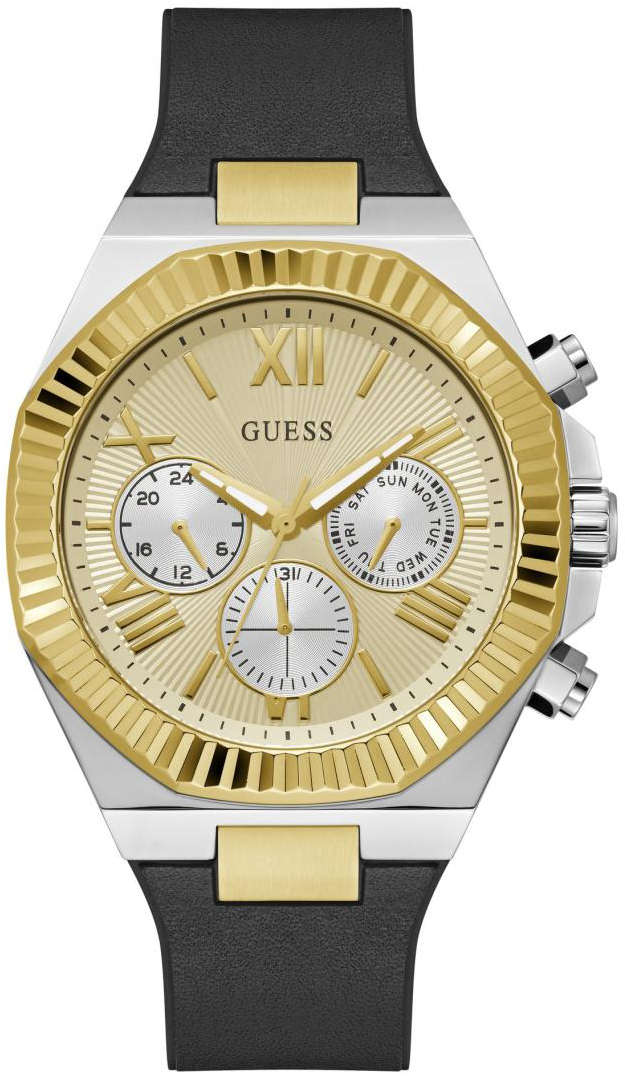 Guess Herreklokke GW0791G1 Equity Gull/Gummi Ø44 mm