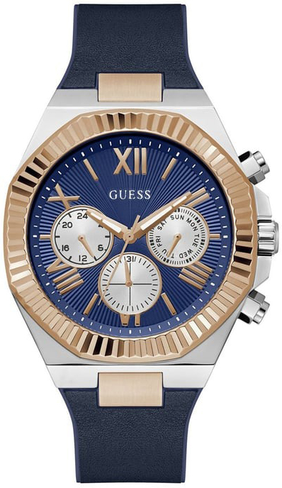 Guess Herreklokke GW0791G2 Equity Blå/Gummi Ø44 mm