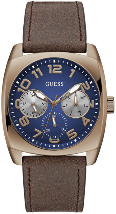 Guess Herreklokke GW0792G4 Multifunction Blå/Lær