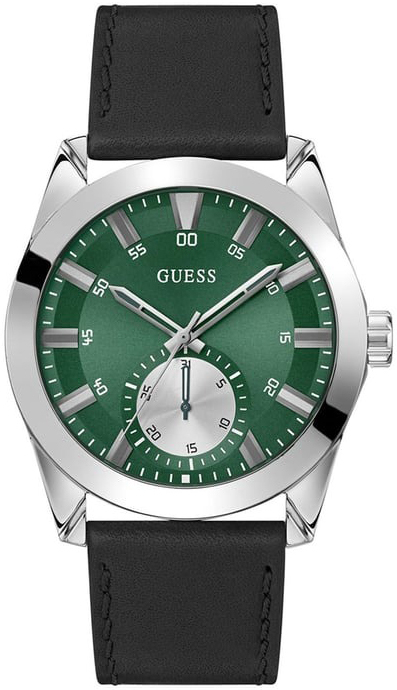 Guess Herreklokke GW0793G1 Greyson Grønn/Lær Ø44 mm