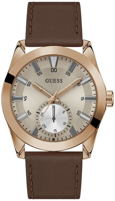Guess Herreklokke GW0793G3 Greyson Grå/Lær Ø44 mm