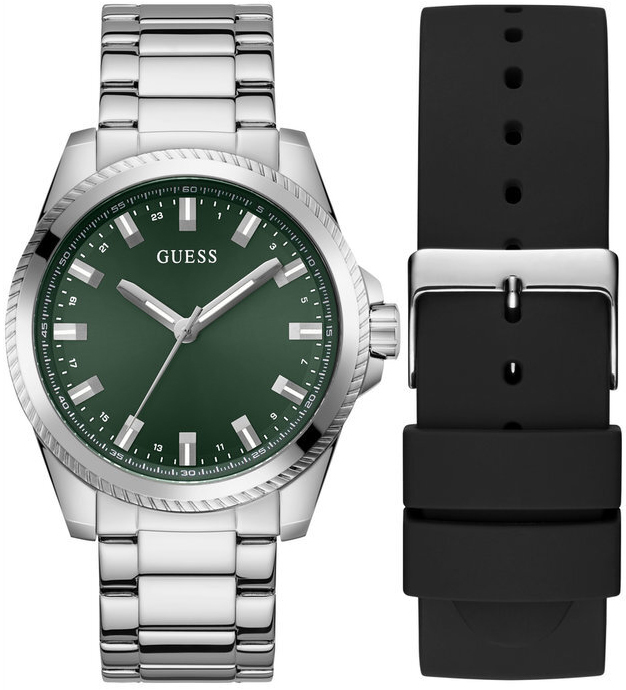 Guess Herreklokke GW0810G2 Champ Grønn/Gummi Ø44 mm