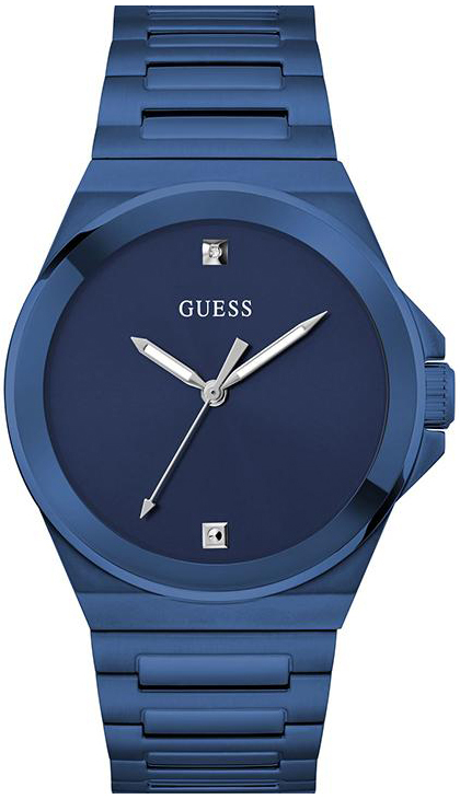 Guess Herreklokke GW0833G1 Vinyl Blå/Stål Ø44 mm