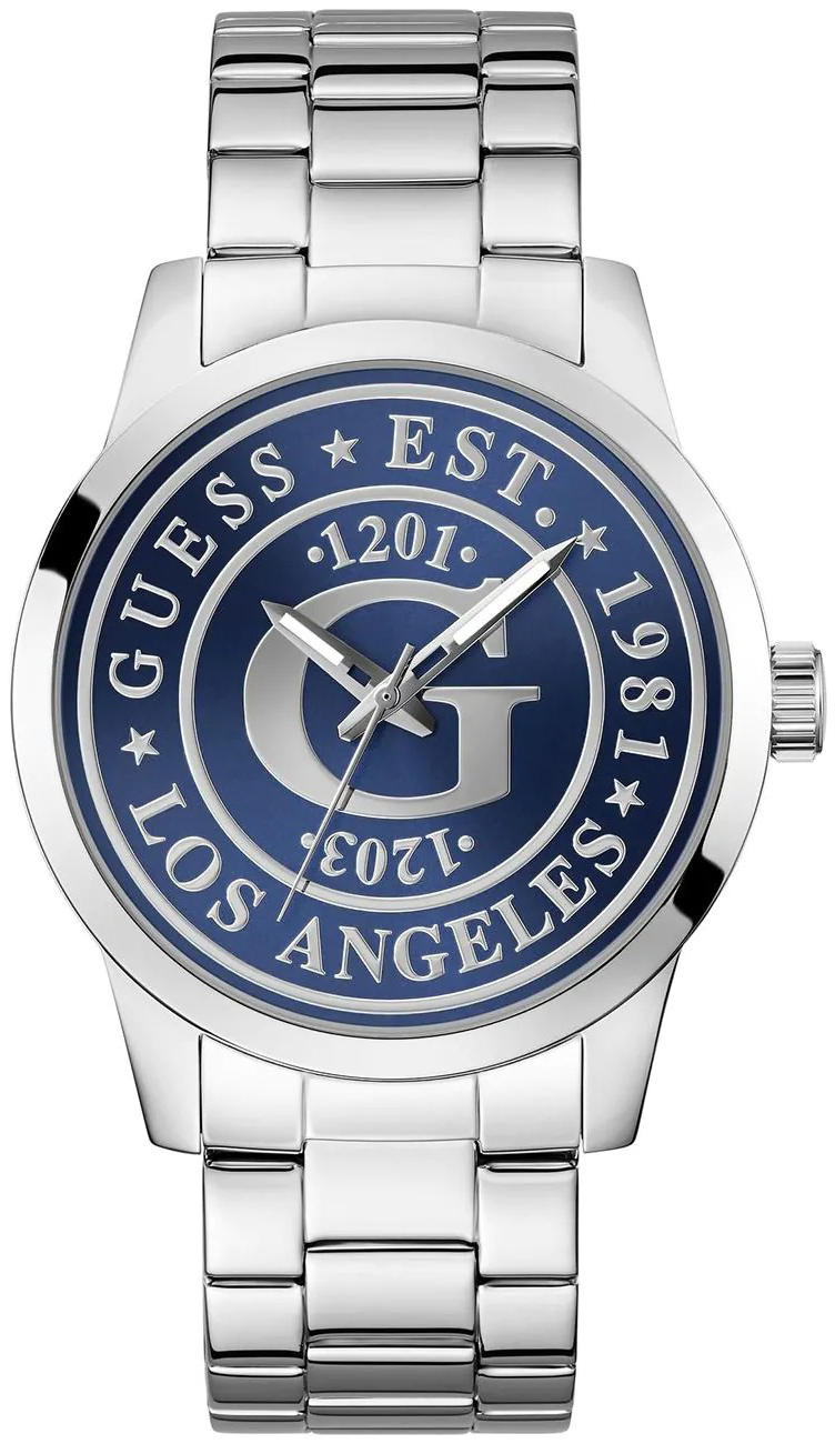 Guess Herreklokke GW0888G1 Collegiate Blå/Stål Ø44 mm