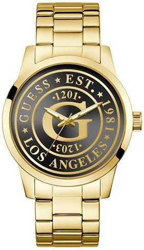 Guess Herreklokke GW0888G2 Collegiate Sort/Gulltonet stål Ø44 mm