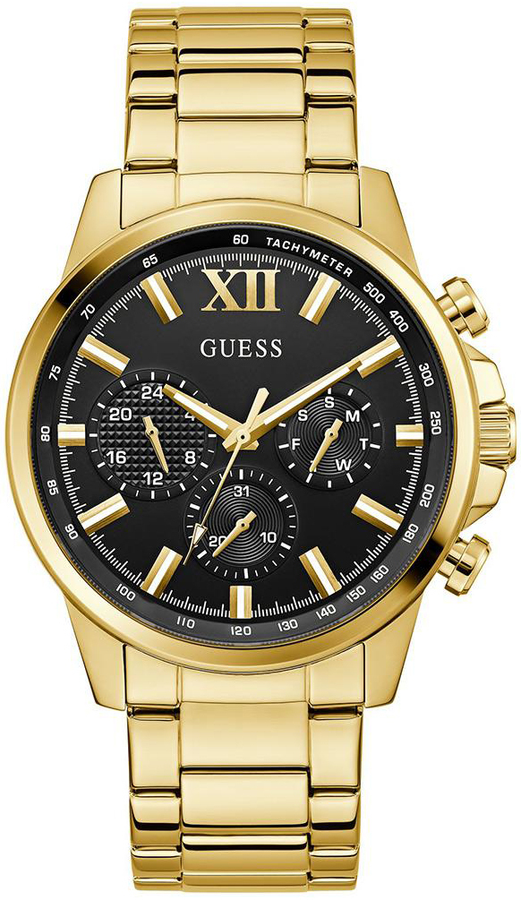 Guess Herreklokke GW0900G3 Walker Sort/Gulltonet stål Ø44 mm