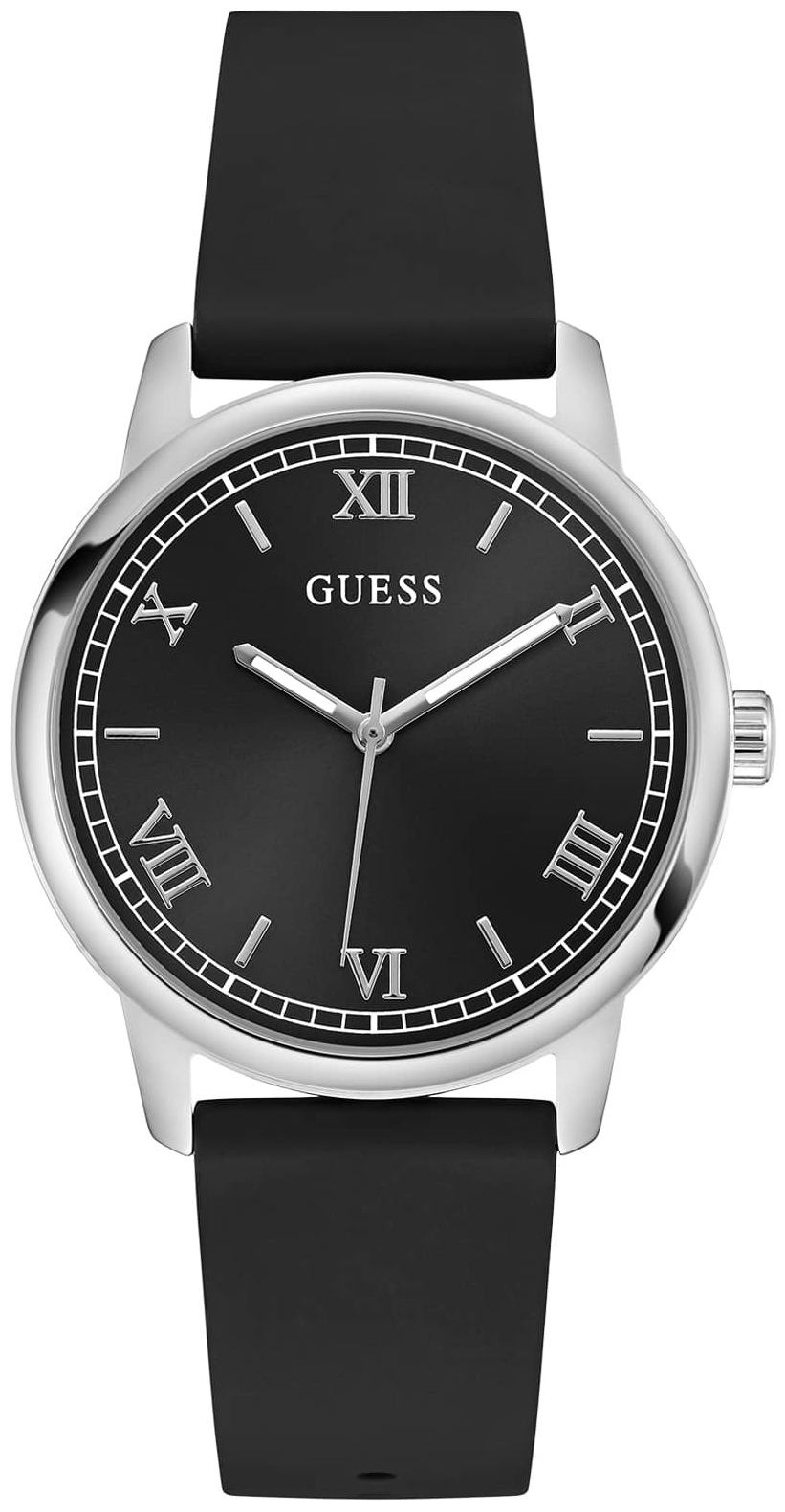 Guess Herreklokke GW0973G5 Classic Sort/Gummi Ø40 mm