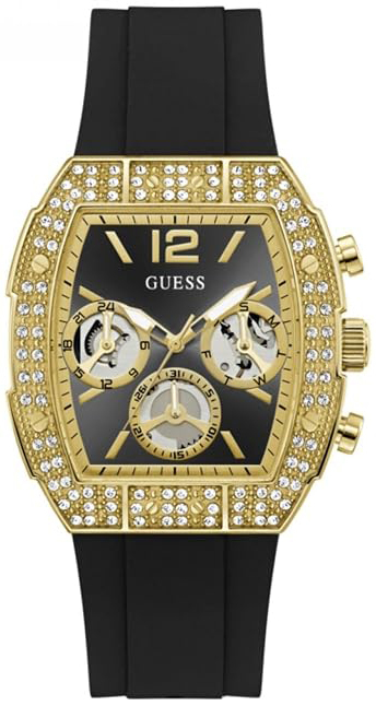 Guess Herreklokke GW1069G2 Phoenix Sort/Gummi